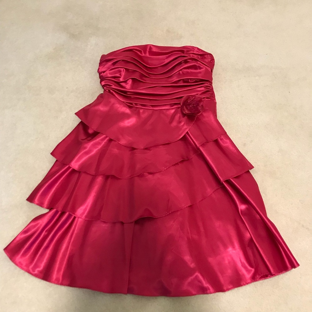 Hot pink cocktail dress